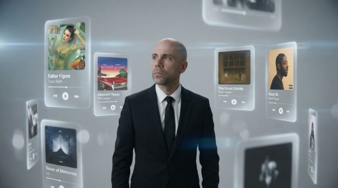 A photo of Phil Becker and five song arts photos