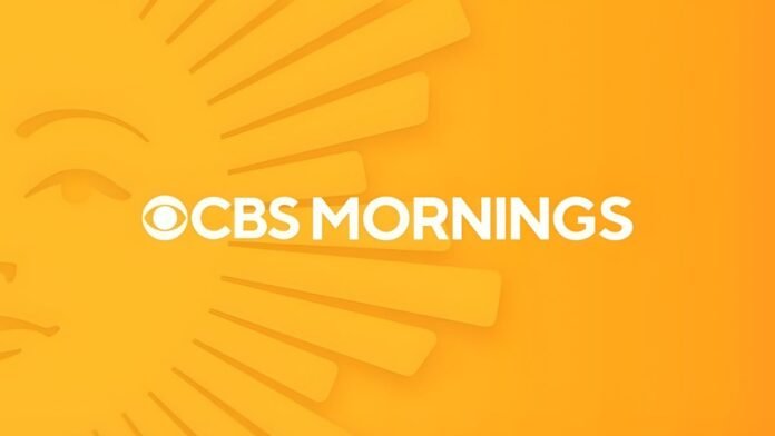 A photo of the CBS Mornings logo
