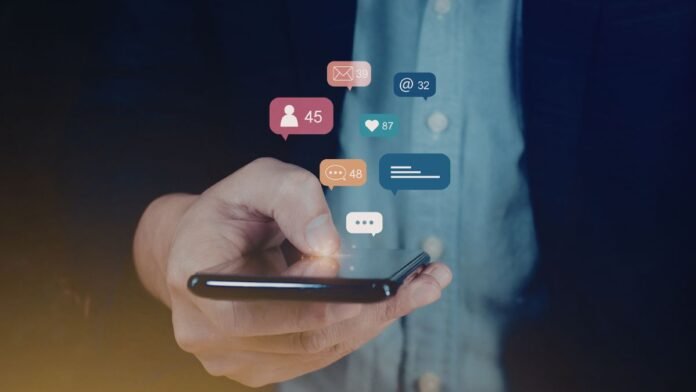 A photo of social media comments