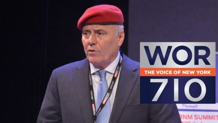 A photo of Curtis Sliwa with the 710 WOR logo