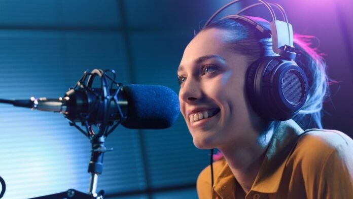 Female Radio Host (Canva)